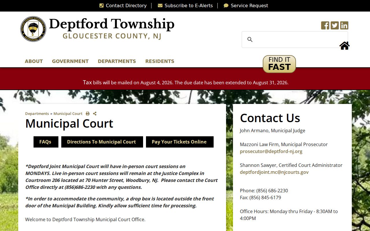 Deptford neighbors municipal-court record limits